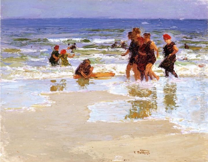 Edward Potthast At the Seashore